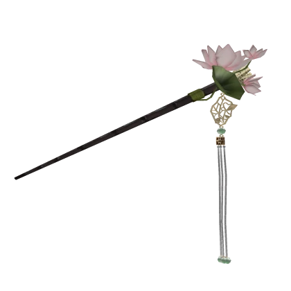 Japanese Hairpin Tradition w/ Pink Flowers