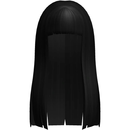 ꒰♡꒱ kawaii long black doll hair