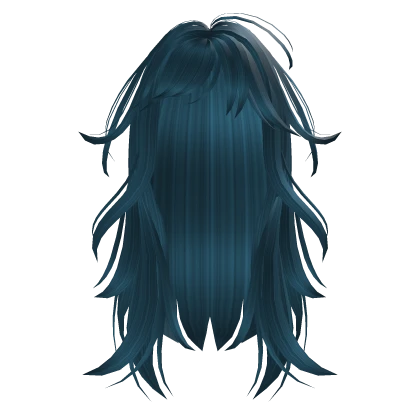 Long Layered Wavy Hair (Blue)