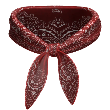 3.0 Neck Bandana Scarf Red 70s Necklace Goofy Y2K