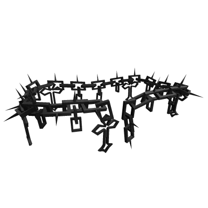 Black Goth Spiked Waist Chains