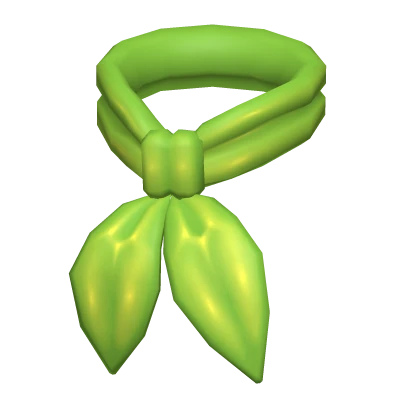 Green 70s Neck Scarf
