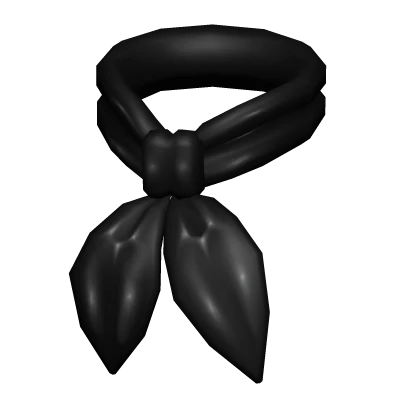 Black 70s Neck Scarf