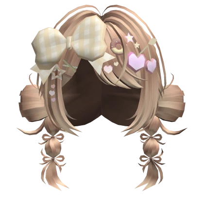 🍀Harajuku Decora Pigtails (Blonde)