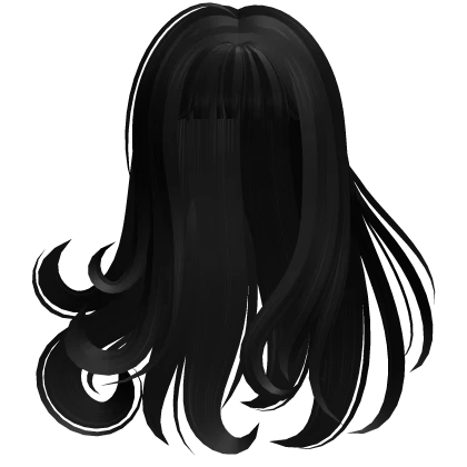 ♡ mysterious shoujo horror game hair (black)