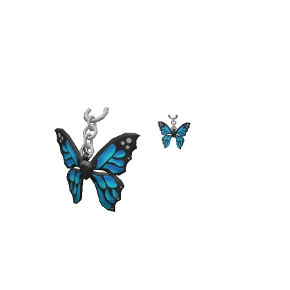 Blue Butterfly Earrings