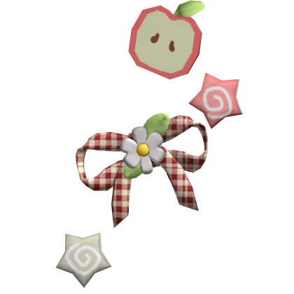 ♡ Igari Heisei Retro Daisy Flower & Gingham Bow