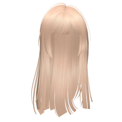 layered silky flowy hime cut (blonde)