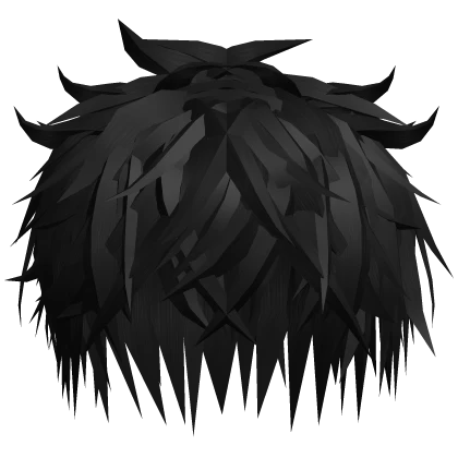 Messy Anime Spiky Boys Emo Hair (Black) v33