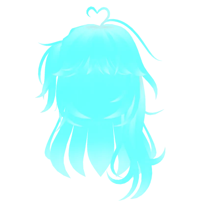 Glowing Aqua Mermaid Anime Long Hair