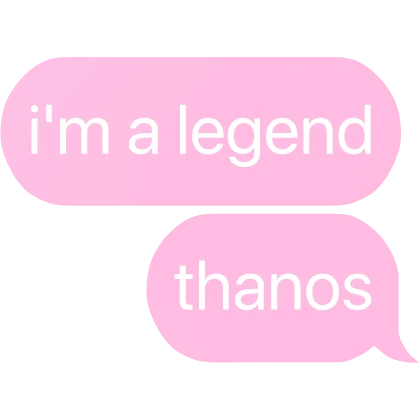 i'm a legend thanos squid game text