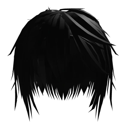 Black Emo Vkei Anime Hairstyle