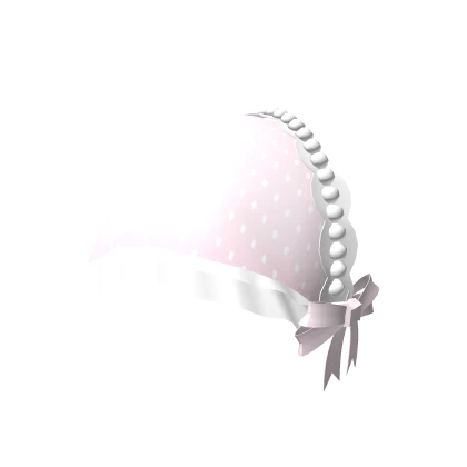 Polka dot ruffled bandana - pink