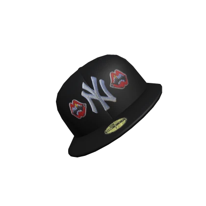 Black NYC Chrome Fitted Cap (Sideways)