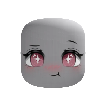 Eating Chibi Cute Blush Makeup Face (Customizable)