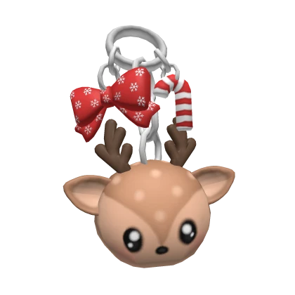 christmas reindeer keychain