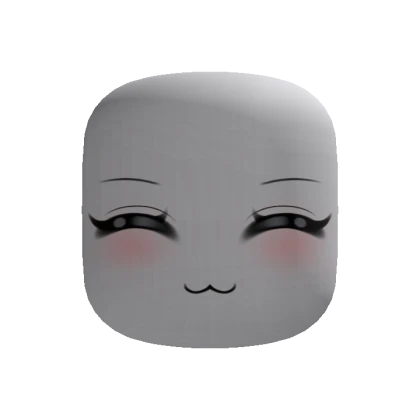 Happy Chibi Cute Blush Makeup Face (Customizable)