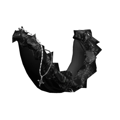 ☆ grunge fur y2k vintage hood in black