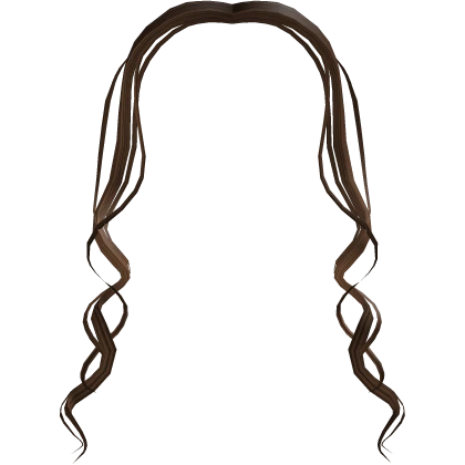 Brown Curled Front Strands