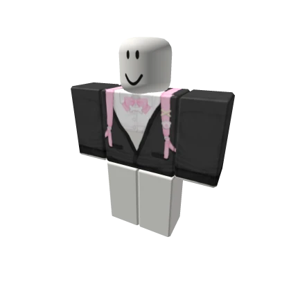 ପ V2 black sweater pink doggy shirt + backpack