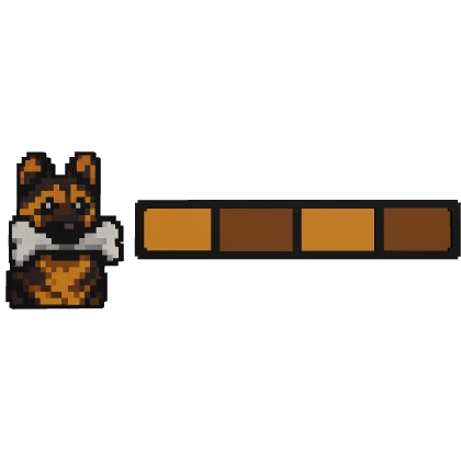 8-bit German Shepherd HP Bar