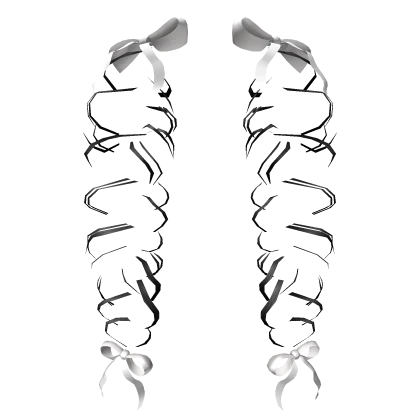 Bows W/ Strands [Black]