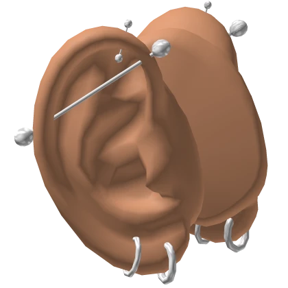 Ears w Piercings Set 2