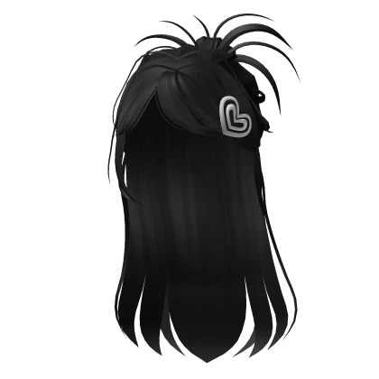 🍀Swept Half Up Hair (Black)
