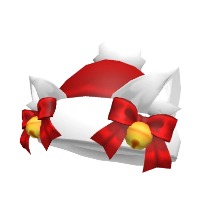 Christmas Santa White Pom hat