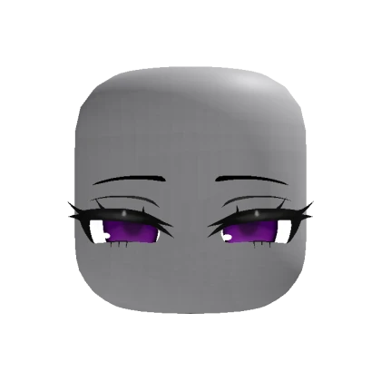 Animated Cute Chibi Tired Sleepy Eyes - Purple