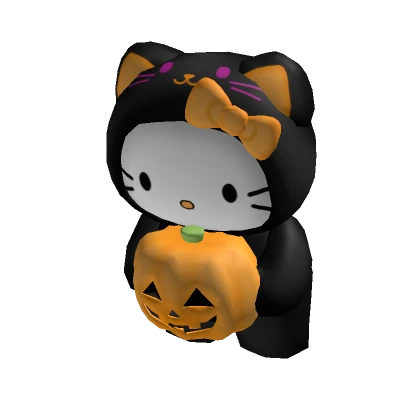 ☆ Cute halloween hello kitty pumpkin holdable plus