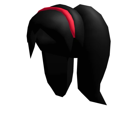 Classic Headband Pigtails [Black]