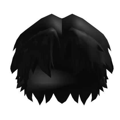 Black Wolfcut Messy Dante Hair