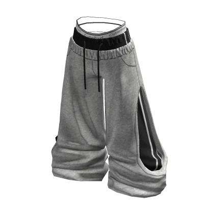 [Y2K] Baggy Layered Sweatpants Streetwear ✨