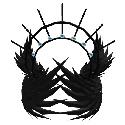 Black Angelic Aesthetic Face Veil