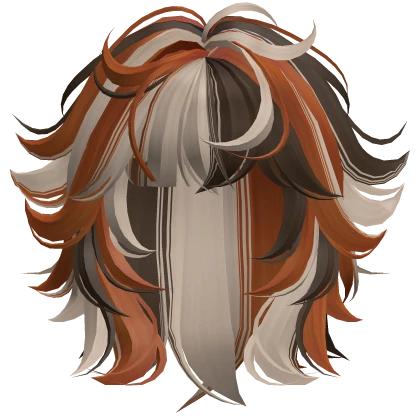 Spiky Flared Wolf Cut Hair (Calico Cat 1)