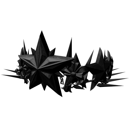 BLACK CHROME KING STAR CROWN