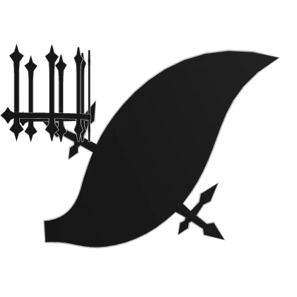 Crown & Wing Black and White Yuno Asta w/ Outline