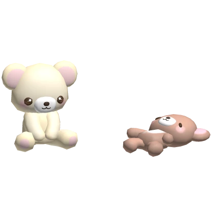 ꒰♡꒱ kawaii baby bear floor plushies 