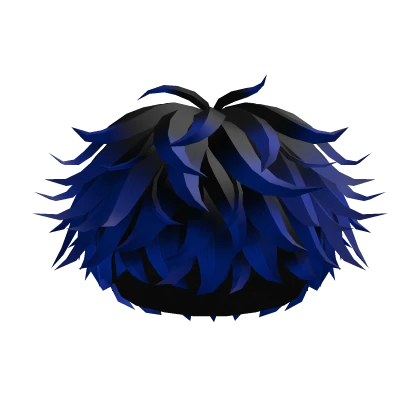 Grunge Boy Messy Blue Hair