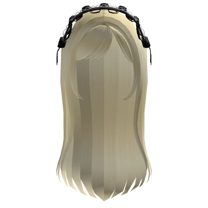 cheap goth lace evade ribbon bonnet yellow hair
