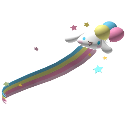 Flying Cinnamoroll With Rainbow