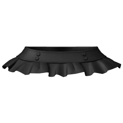 gothic button mini skirt ruffled black 3.0