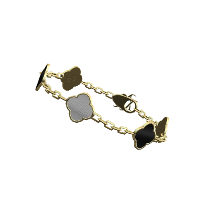 Gold Clover Angvli Bracelet Right 3.0