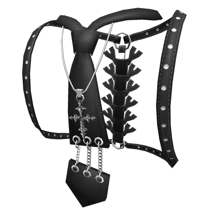 NECKTIE BELT WITH BACK