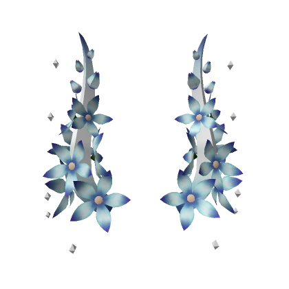 Floral Horns - Blue