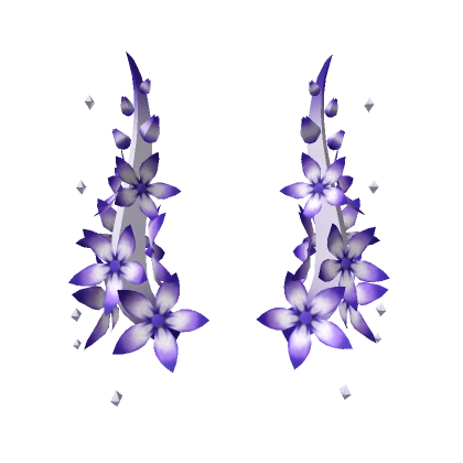 Floral Horns - Purple