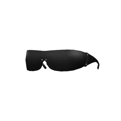 Black Y2K Cyberstar Glasses