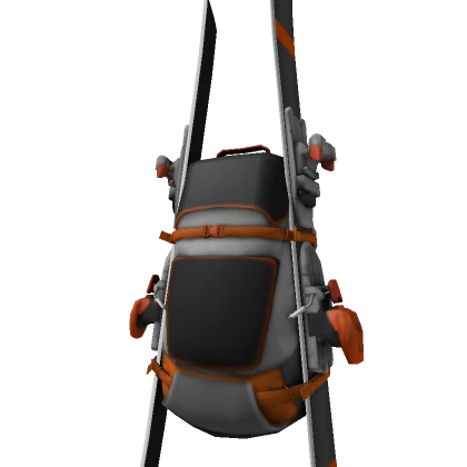 Pro Ski Backpack (White/Orange)