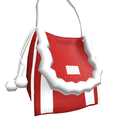 Red Fluffy Shoulder Bag